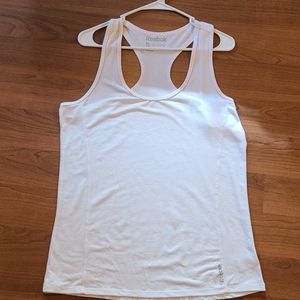Reebok, White Tank Top, Size XL